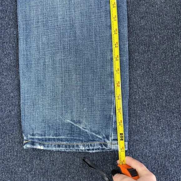 American Eagle Jeans Womens 26x28 Medium Wash Blue Denim Relaxed Straight Casual - Picture 8 of 13